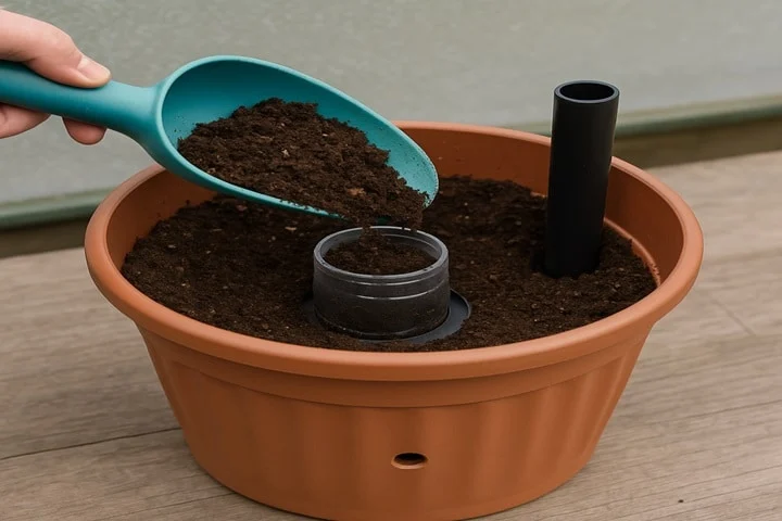 can you convert a normal pot into a self watering planter